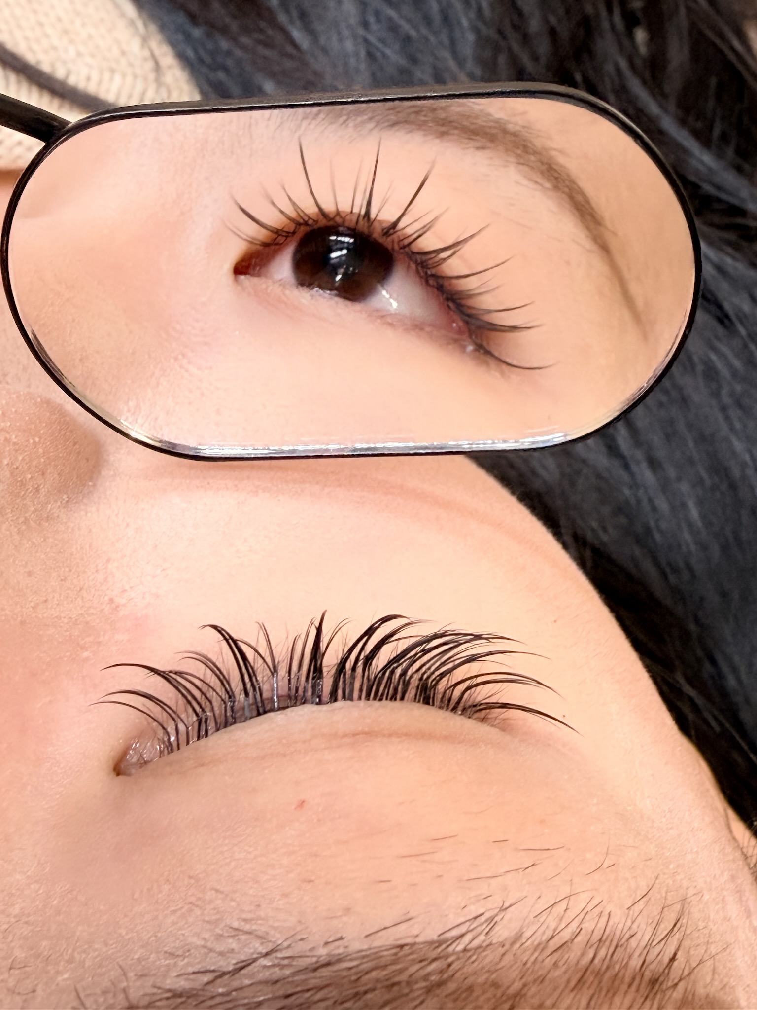 Textured Twinkle lash result